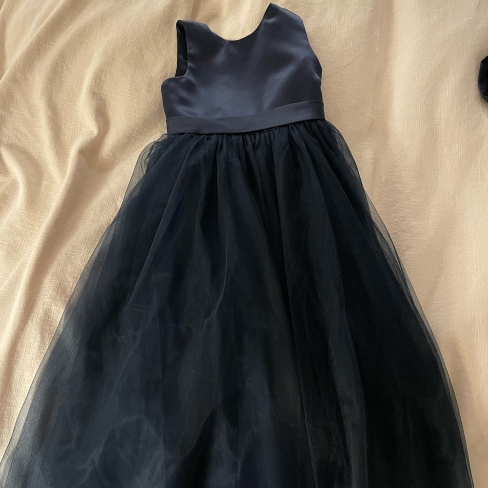 Navy Blue Flower Girl Dress (5T/6T)
